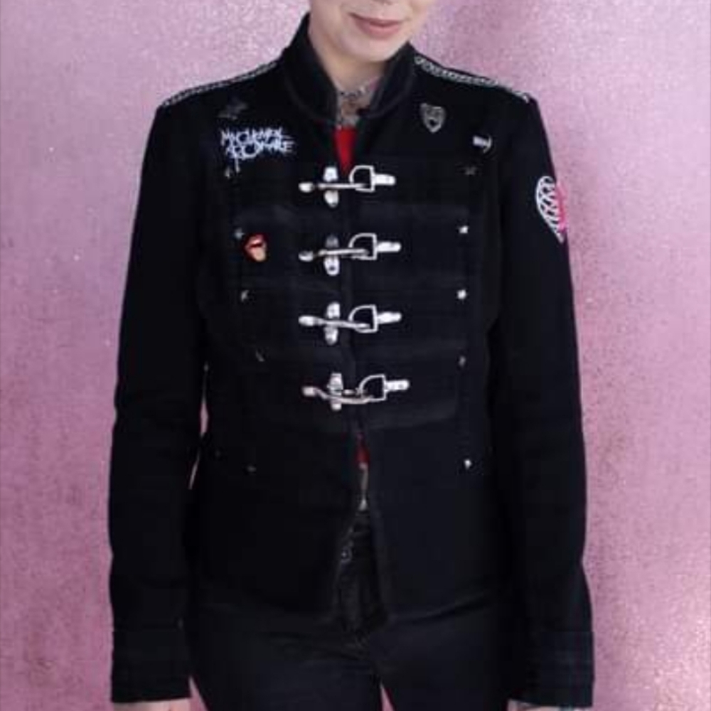 SOLD! W/ free ChemRo tee! BlackParade Pt.2- TRIPP Nyc upcycled MyChemRo gothic - Picture 8 of 16
